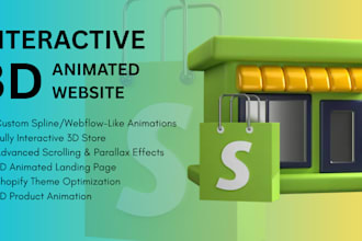 shopify store design 3d animated shopify website 3d shopify scrolling animation