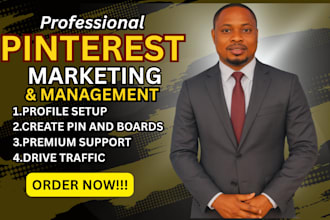 be your pinterest manager and marketing expert