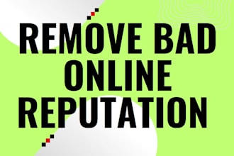 raise positive online reputation management for individual or brand reverse seo