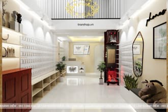 design a small space or mini shop layout based on your idea