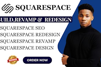 design or redesign your squarespace website with SEO