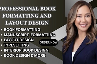 do book formatting, book layout and book typesetting