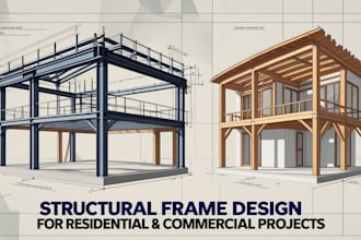 design structural building frames for residential and commercial projects