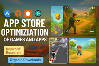 do game or app aso, research and optimize keywords