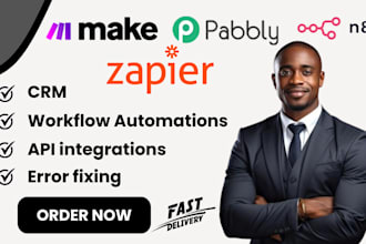 make com automation zapier automation, n8n automation automation expert