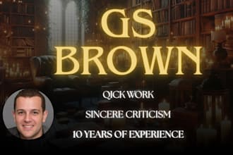 be your beta or alpha reader of your book and give you honest feedback