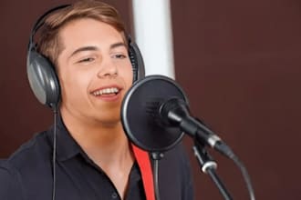 write and record a custom rap pop hip hop rock music  as a male vocalist