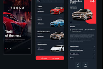 develop car auction app, car marketplace app, car dealership app,auction website