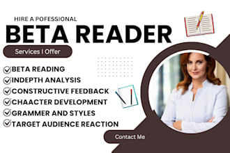 beta read your romance fiction fantasy and developmental edit manuscript