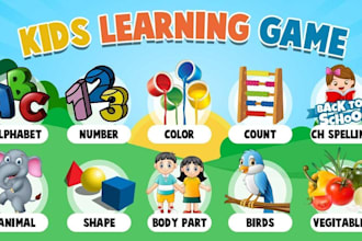 develop educational and learning games for kids