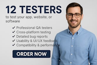test your app or website with 12 real QA testers