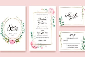 design custom greeting cards, rsvp, thank you cards, and stationery in canva