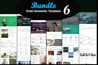 design substack newsletter, mailchimp, klaviyo setup email marketing template