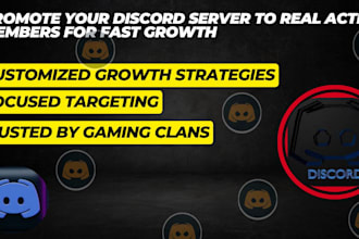 promote your discord server to real active members for fast organic growth