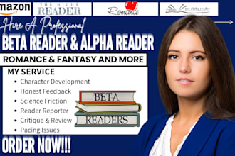 be your alpha reader, romance beta reader, mystery, fantasy beta reader