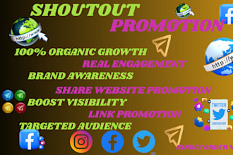 promote twitter shoutout share website link, ig,yt,tiktok,app,crypto to 90m user