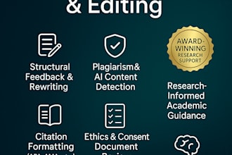 professionally edit and format your research paper in apa, ama, or journal style