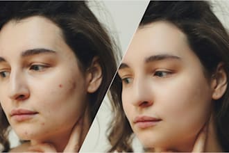 do photo portrait retouching, image editing, and facial beautification