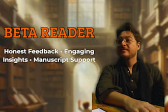 be your honest, insightful beta reader to improve your book before publication