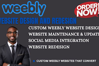 design or redesign a professional weebly website