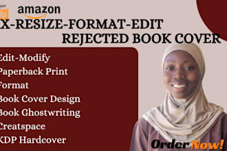 fix edit rezise format book cover, amazon kdp manuscript, book formatting