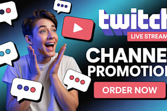 organically promote your twitch channel to real live viewer for explosive growth