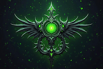 hand paint fantasy logo