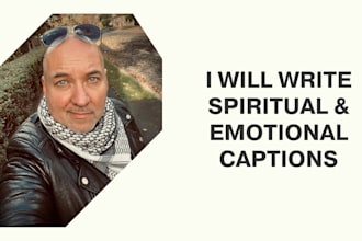write soulful instagram content or spiritual captions that inspire