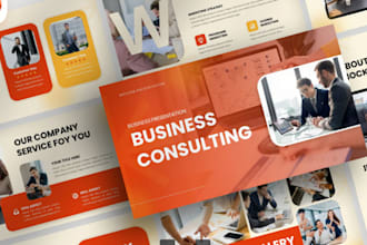 design modern branded powerpoint presentation google slides template pitch deck