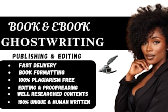 ghostwrite original stories and books with powerful, unique plots