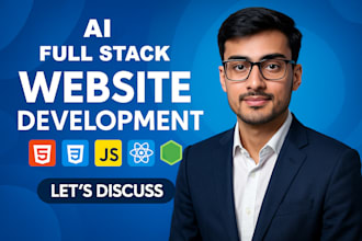 do website development as full stack web developer, front end, backend de