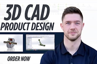 create 3d product design, 3d cad design, 3d rendering and industrial design