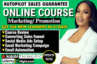 udemy online course promotion thinkific marketing udemy promotion kajabi udemy