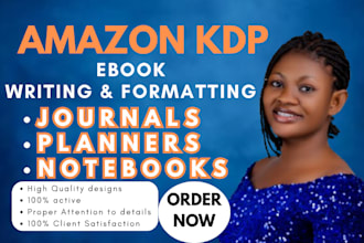create and design journals, planners, and notebooks for KDP