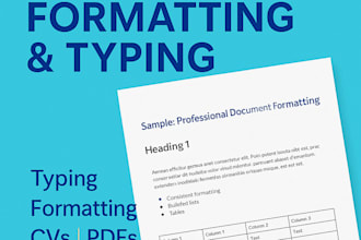 format and type your documents with 100 percent accuracy