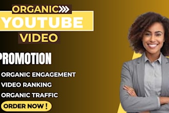 do organic youtube promotion for your video to grow your views