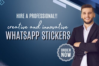 design a creative and innovative whatsapp stickers