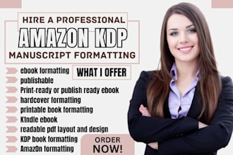 be your manuscript formatting, typesetting, book layout design for print books
