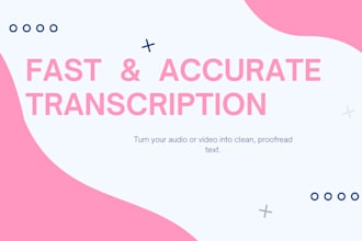 accurately transcribe your audio or video to text