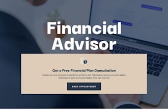 design financial advisor website tax website finance website financial website