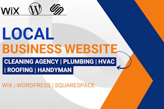 cleaning plumbing handyman roofing cleaning hvac website wordpress wix