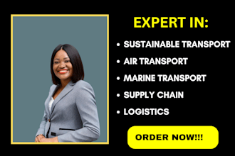 do sustainable transport, air and marine transport, supply chain and logistics