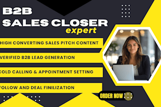 do b2b high ticket sales closer  sales agent saleswoman sales agent sales leads