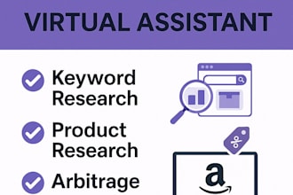 be your expert amazon virtual assistant for  product research