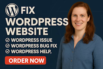 fix wordpress website, wordpress issue, wordpress bug fix, wordpress help, error