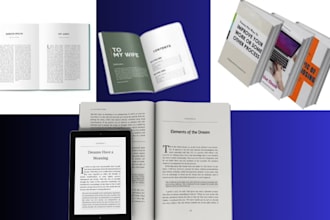 proofread, edit, format your manuscript with layout design at flat rate