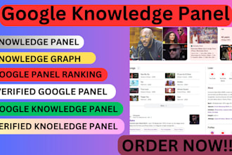 create a standard and verified google knowledgepanel for personal or brand