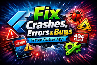 fix crashes, errors or bugs in your flutter app