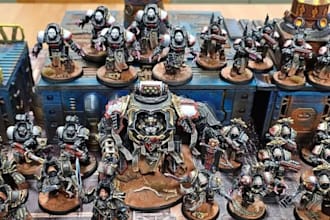3d sculpt, print and kitbash 3d miniatures, warhammer 40k, miniature painting
