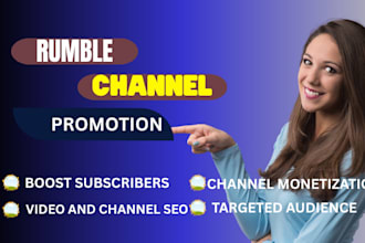 do rumble video promotion USA rumble shoutout organic views subscribers